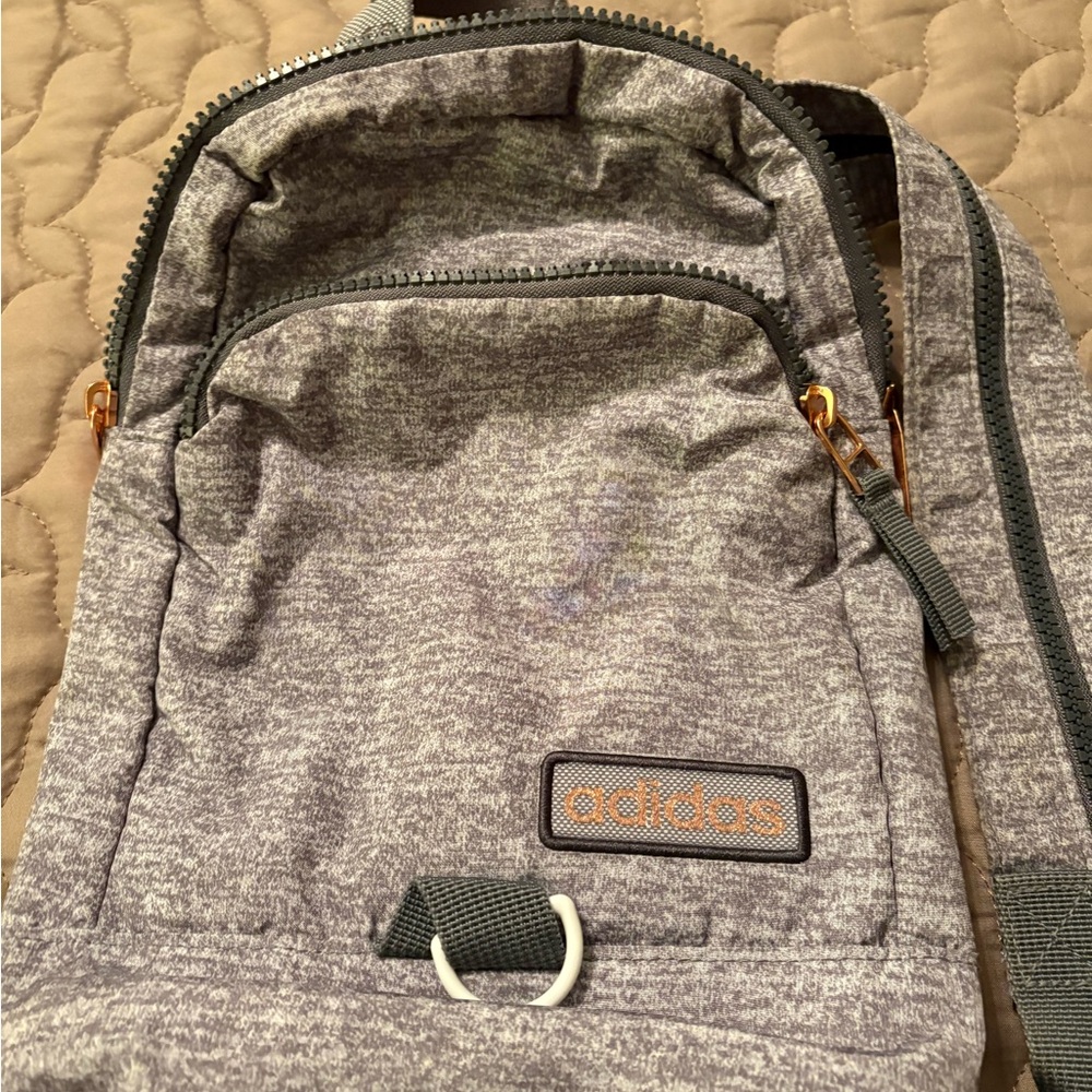 Gray Adidas Women’s Convertible Crossbody Sling Bag - Picture 3 of 3